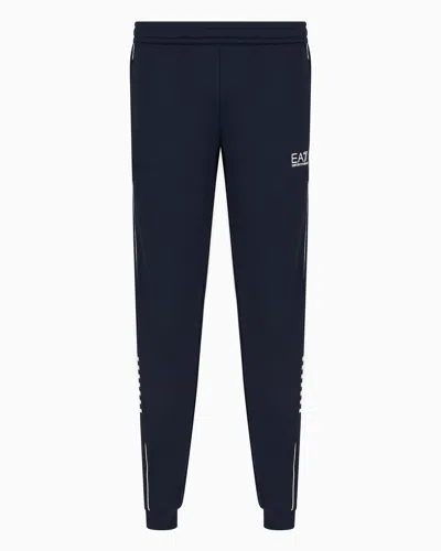 Ea7 Core Identity Technical-fabric Joggers In Blue