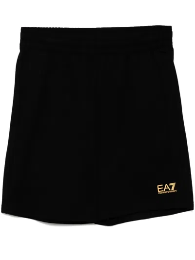Ea7 Core Identity Track Shorts In Black
