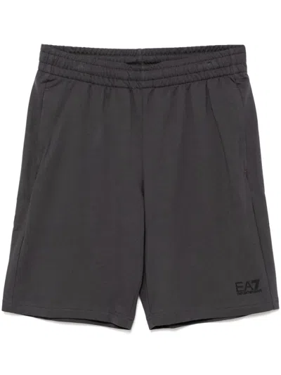Ea7 Core Identity Track Shorts In Grey