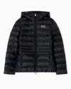 Ea7 Core Lady Nylon Padded Jacket In Black