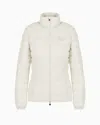 Ea7 Core Lady Recycled Nylon Blend Padded Jacket In Neutral