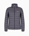 Ea7 Core Lady Recycled Nylon Blend Padded Jacket In Grey