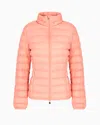 Ea7 Core Lady Recycled Nylon Blend Padded Jacket In Pink