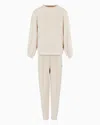 Ea7 Core Lady Relax Tracksuit In A Stretch Modal Blend In White