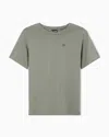 Ea7 Core Lady Short-sleeved T-shirt In Stretch Cotton Jersey