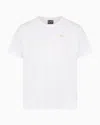 Ea7 Core Lady Stretch Cotton Jersey Crew-neck T-shirt In White