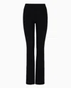 Ea7 Core Lady Stretch Cotton Jersey Leggings In Black