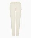 Ea7 Core Lady Stretch-cotton Joggers In Neutral