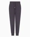 Ea7 Core Lady Stretch-cotton Joggers In Grey