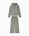 Ea7 Core Lady Stretch-cotton Tracksuit In Green