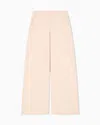 Ea7 Core Lady Stretch-cotton Wide-leg Trousers