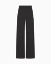 Ea7 Core Lady Stretch-cotton Wide-leg Trousers