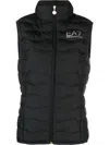 Ea7 Emporio Armani Insulated Vest With Logo In Black