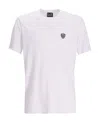 Ea7 Core Shield Cotton T-shirt In White