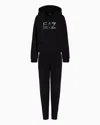 Ea7 Cotton And Modal Blend Tracksuit In Black