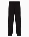 Ea7 Cotton-blend Logo Series Joggers In Black