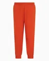 Ea7 Cotton-blend Logo Series Joggers In Orange