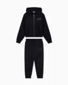 Ea7 Cotton-blend Visibility Tracksuit In Black