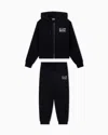 Ea7 Cotton-blend Visibility Tracksuit In Black