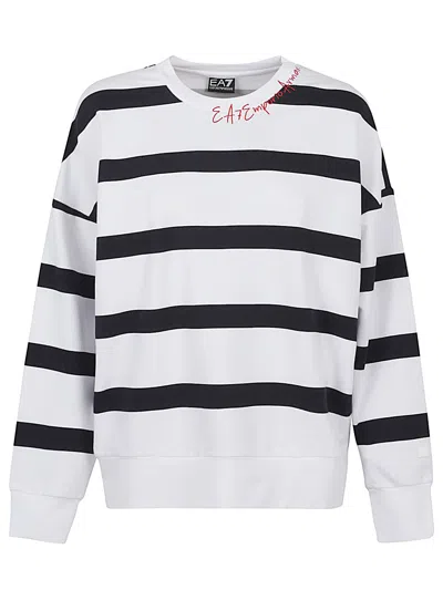 EA7 COTTON CREWNECK SWEATSHIRT