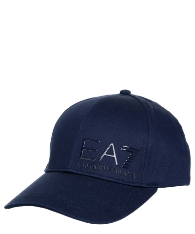 Ea7 Cotton Hat In Blue