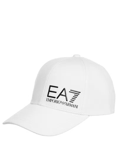 Ea7 Cotton Hat In White