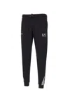 Ea7 Black Logo Two-piece Sports Suit In Black