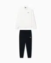 Ea7 Cotton Suit With Zip And Stand Collar Core Identity In Multi