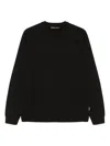 Ea7 Cotton Sweater In Black