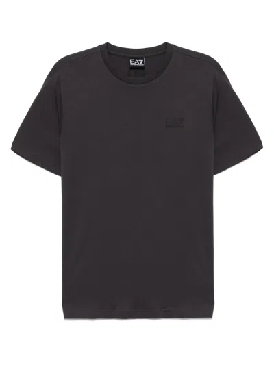 Ea7 Cotton T-shirt In 灰色