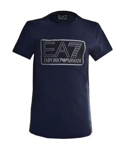 Ea7 Cotton T-shirt In Black