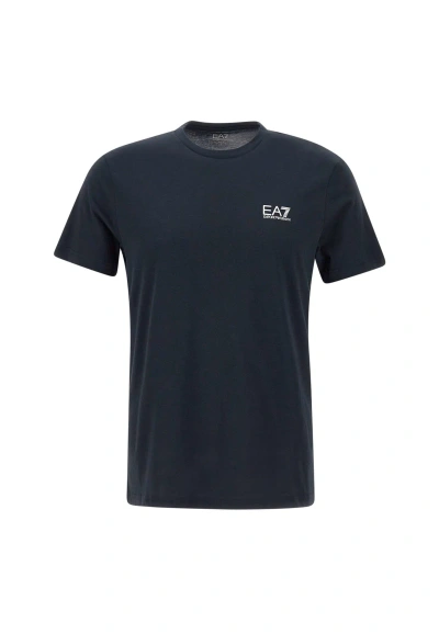 Ea7 Cotton T-shirt In Blue