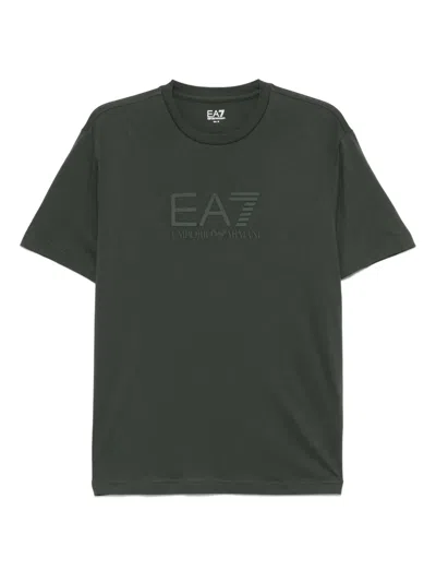 Ea7 Cotton T-shirt In Green