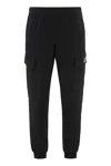 Ea7 Cotton Track-pants In Black