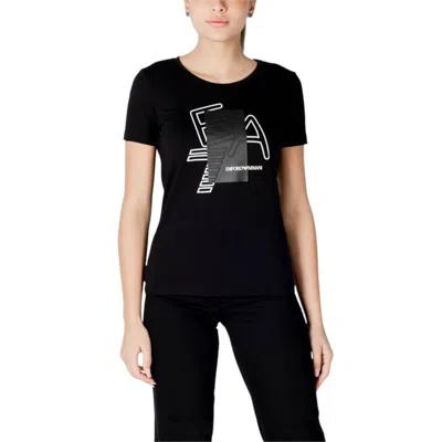 Ea7 Black Cotton T-shirt