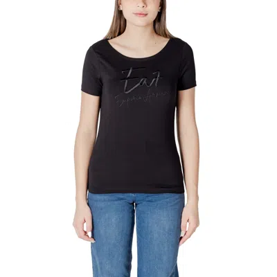 Ea7 Black Cotton T-shirt