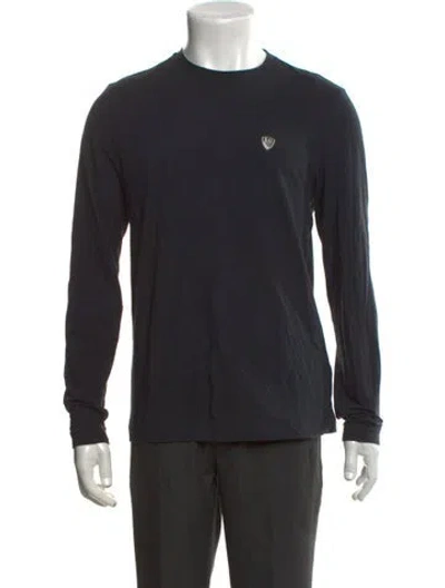 Pre-owned Ea7 Crew Neck Long Sleeve T-shirt In Black