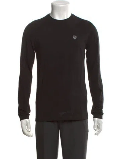 Pre-owned Ea7 Crew Neck Long Sleeve T-shirt In Black
