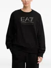 Ea7 Crew-neck Sweatshirt In Black