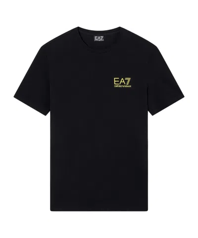 Ea7 Crew Neck T-shirt In Black