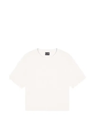 Ea7 Crew-neck T-shirt In White