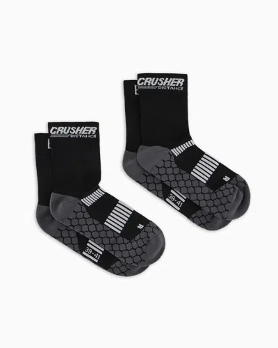 Ea7 Crusher Distance Running Socks In Black