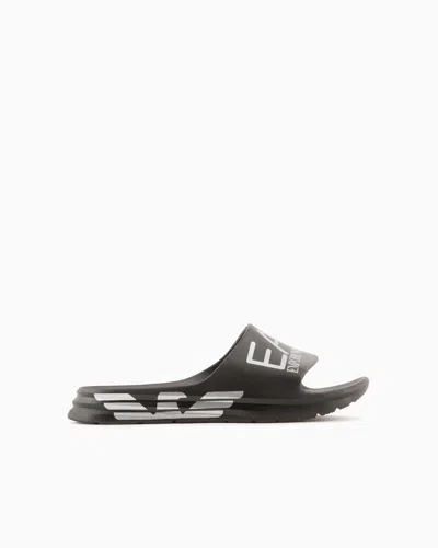 Ea7 Crusher Distance Slides With Oversized Logo In Black