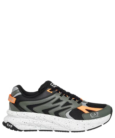 Ea7 Crusher Distance Sneakers In Black
