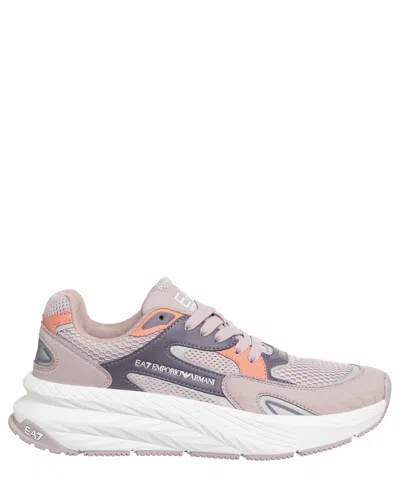 Ea7 Crusher Distance Sneakers In Beige