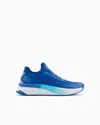 Ea7 Crusher Distance Sonic Knit Sneakers In Blue