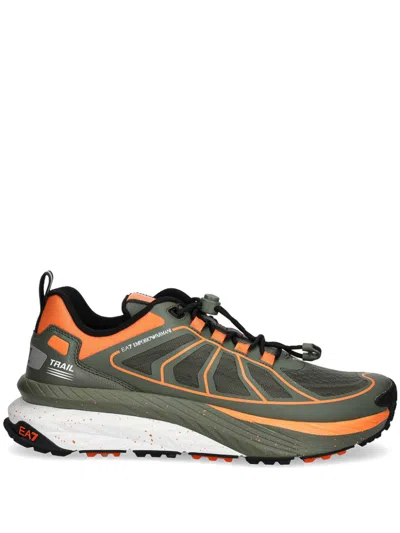 Ea7 Crusher Distance Sonic Rambler Sneakers In Green