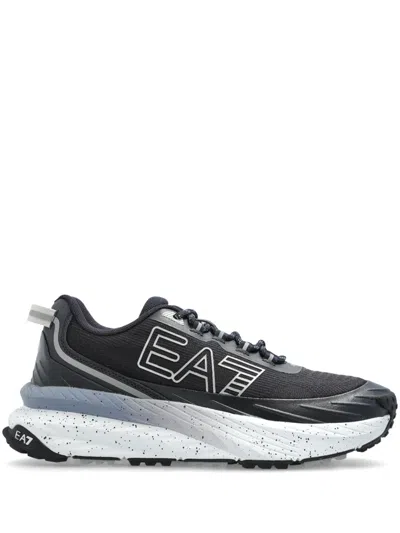 Ea7 Crusher Distance Sonic Trail Sneakers In Blue