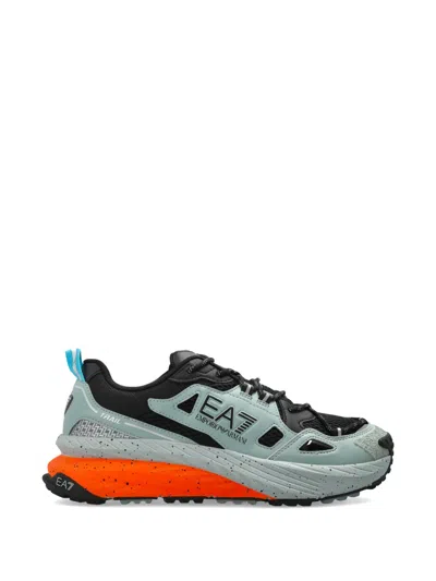 Ea7 Crusher Logo Sneakers In Blue