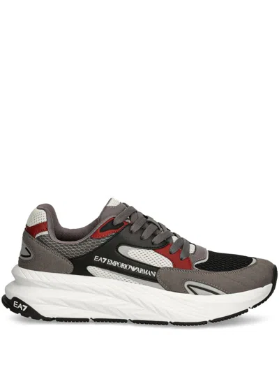 Ea7 Crusher Sonic Mix Sneakers In Gray